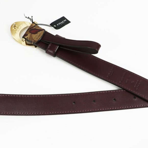 Coach SIGNATURE C BUCKLE VICTORIAN FLORAL Rose PRINT Belt S L main image 2